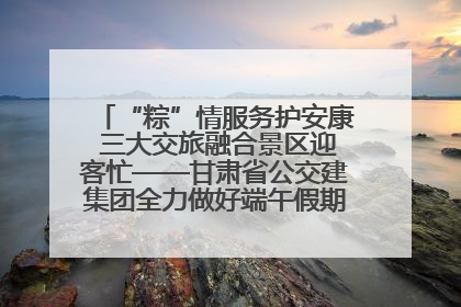 “粽”情服务护安康 三大交旅融合景区迎客忙——甘肃省公交建集团全力做好端午假期景区运营工作