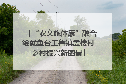“农文旅体康”融合绘就鱼台王鲁镇孟楼村乡村振兴新图景