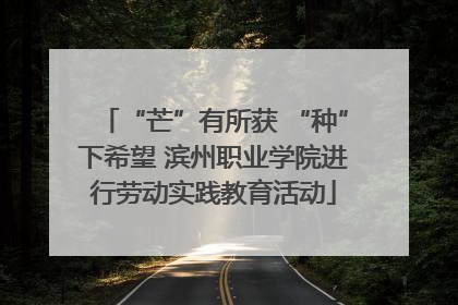 “芒”有所获 “种”下希望 滨州职业学院进行劳动实践教育活动