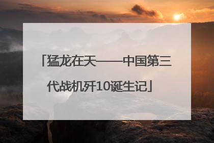 猛龙在天——中国第三代战机歼10诞生记