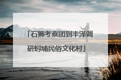 石狮考察团到丰泽调研蟳埔民俗文化村