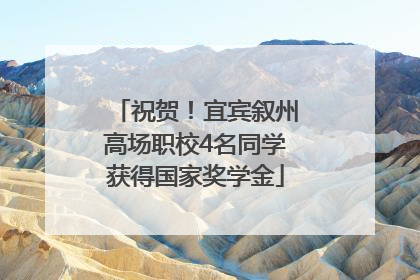祝贺！宜宾叙州高场职校4名同学获得国家奖学金