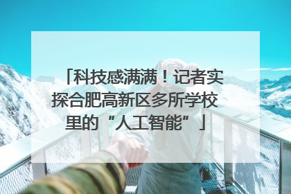 科技感满满！记者实探合肥高新区多所学校里的“人工智能”