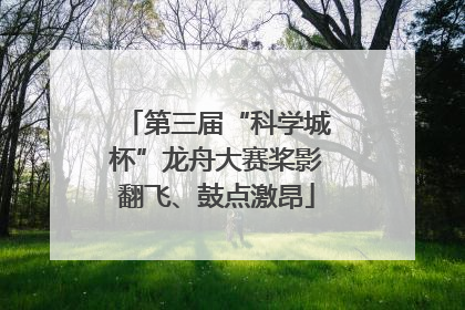 第三届“科学城杯”龙舟大赛桨影翻飞、鼓点激昂