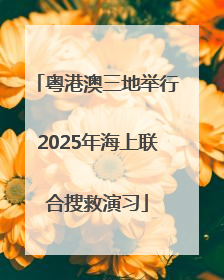粤港澳三地举行2025年海上联合搜救演习