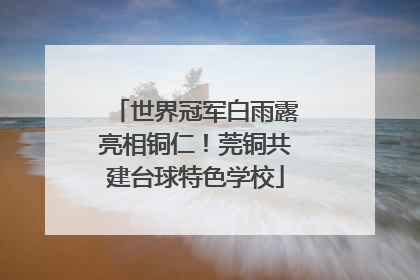 世界冠军白雨露亮相铜仁！莞铜共建台球特色学校
