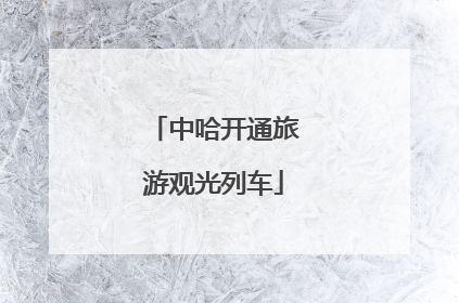 中哈开通旅游观光列车
