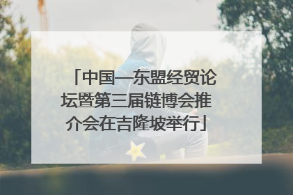 中国—东盟经贸论坛暨第三届链博会推介会在吉隆坡举行
