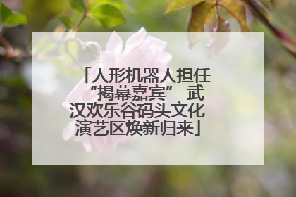 人形机器人担任“揭幕嘉宾” 武汉欢乐谷码头文化演艺区焕新归来