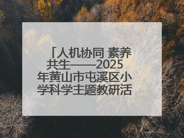 人机协同 素养共生——2025年黄山市屯溪区小学科学主题教研活动纪实
