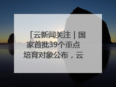 云新闻关注｜国家首批39个重点培育对象公布，云南有3个
