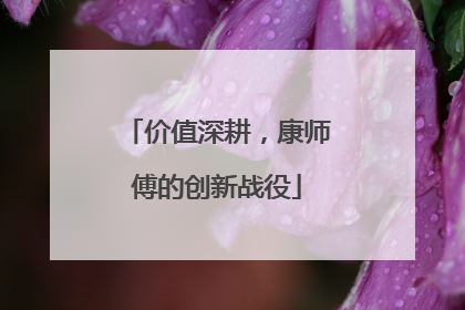 价值深耕，康师傅的创新战役
