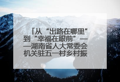 从“出路在哪里”到“幸福在眼前”——湖南省人大常委会机关驻五一村乡村振兴帮扶工作队书写振兴答卷