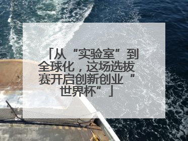 从“实验室”到全球化，这场选拔赛开启创新创业“世界杯”
