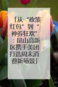 从“政策红包”到“神券狂欢”：昆山高新区携手美团打造周末消费新场景