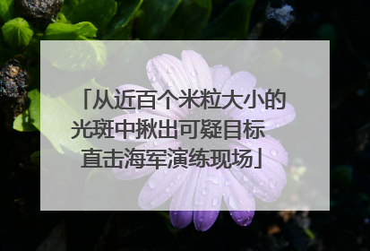 从近百个米粒大小的光斑中揪出可疑目标 直击海军演练现场