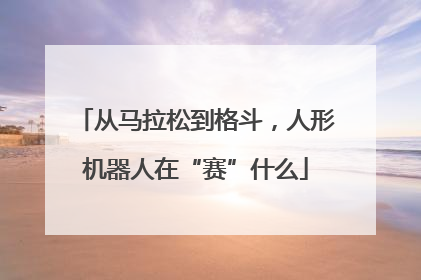 从马拉松到格斗，人形机器人在“赛”什么