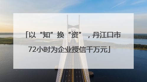 以“知”换“资”，丹江口市72小时为企业授信千万元