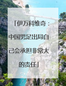 伊万科维奇：中国男足出局自己会承担非常大的责任