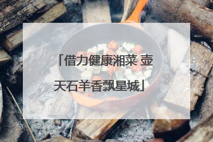 借力健康湘菜 壶天石羊香飘星城