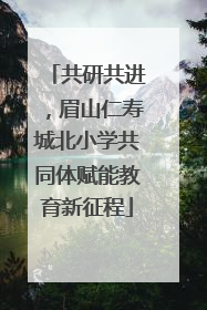 共研共进，眉山仁寿城北小学共同体赋能教育新征程