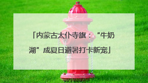 内蒙古太仆寺旗：“牛奶湖”成夏日避暑打卡新宠