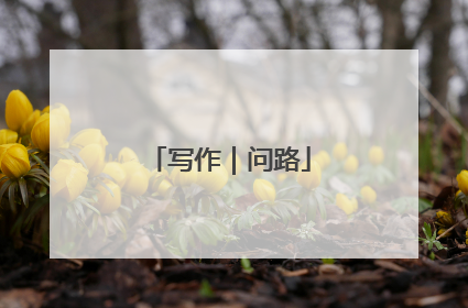 写作｜问路