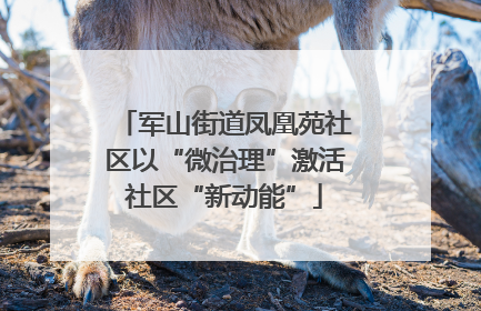 军山街道凤凰苑社区以“微治理”激活社区“新动能”