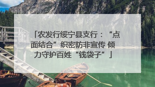农发行绥宁县支行：“点面结合”织密防非宣传 倾力守护百姓“钱袋子”