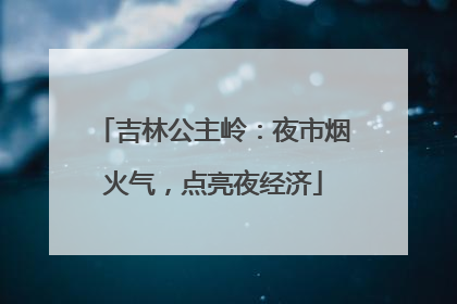 吉林公主岭：夜市烟火气，点亮夜经济