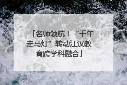 名师领航！“千年走马灯”转动江汉教育跨学科融合