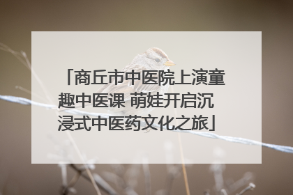 商丘市中医院上演童趣中医课 萌娃开启沉浸式中医药文化之旅