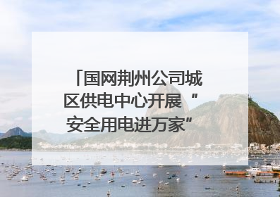 国网荆州公司城区供电中心开展“安全用电进万家”主题宣传活动