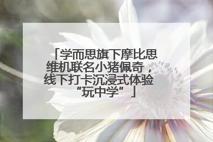 学而思旗下摩比思维机联名小猪佩奇，线下打卡沉浸式体验“玩中学”
