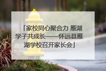 家校同心聚合力 雁湖学子共成长——怀远县雁湖学校召开家长会