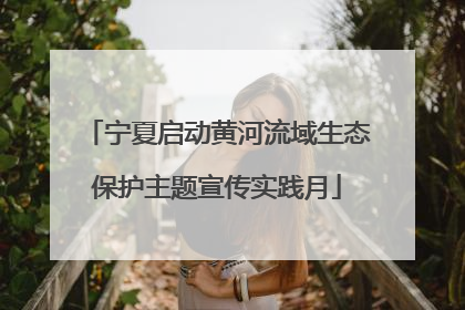 宁夏启动黄河流域生态保护主题宣传实践月