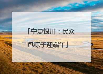 宁夏银川：民众包粽子迎端午