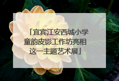 宜宾江安西城小学童韵皮影工作坊亮相这一主题艺术展