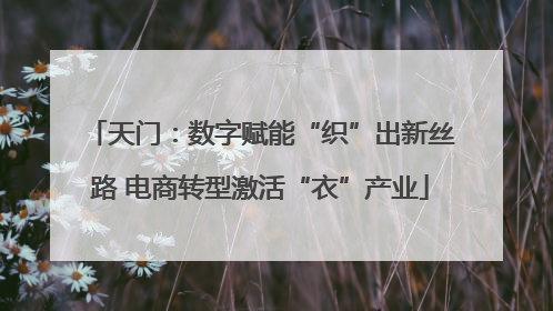 天门：数字赋能“织”出新丝路 电商转型激活“衣”产业
