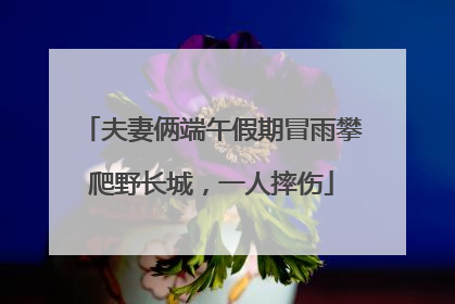 夫妻俩端午假期冒雨攀爬野长城，一人摔伤