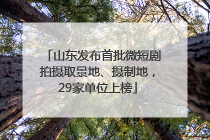 山东发布首批微短剧拍摄取景地、摄制地，29家单位上榜