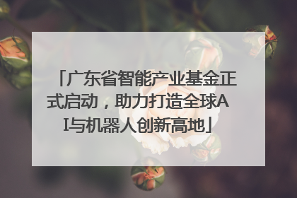 广东省智能产业基金正式启动，助力打造全球AI与机器人创新高地