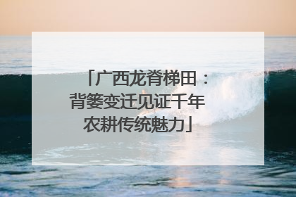 广西龙脊梯田:背篓变迁见证千年农耕传统魅力