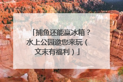 捕鱼还能赢冰箱？水上公园邀您来玩（文末有福利）