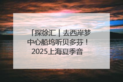 探徐汇｜去西岸梦中心船坞听贝多芬！2025上海夏季音乐节公布节目阵容