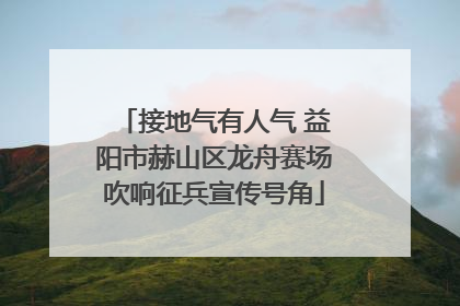 接地气有人气 益阳市赫山区龙舟赛场吹响征兵宣传号角