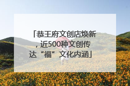 恭王府文创店焕新，近500种文创传达“福”文化内涵