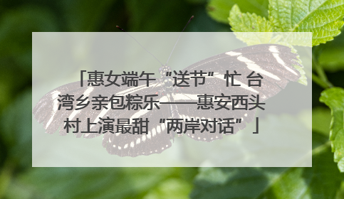 惠女端午“送节”忙 台湾乡亲包粽乐——惠安西头村上演最甜“两岸对话”