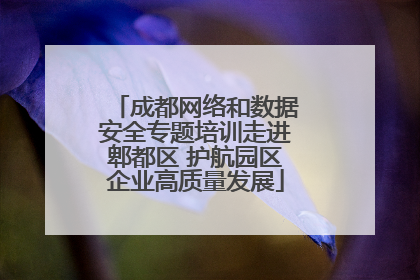 成都网络和数据安全专题培训走进郫都区 护航园区企业高质量发展
