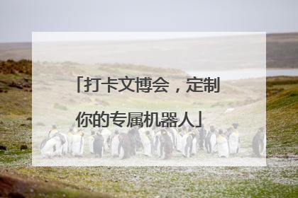 打卡文博会，定制你的专属机器人